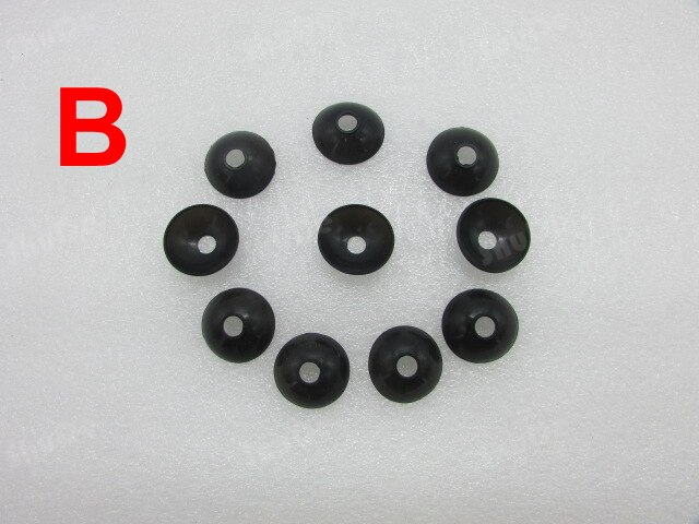 Gasspis tillbehör ventil knopp switch tillbehör (silikon vattentät lock) sort 10 st: B