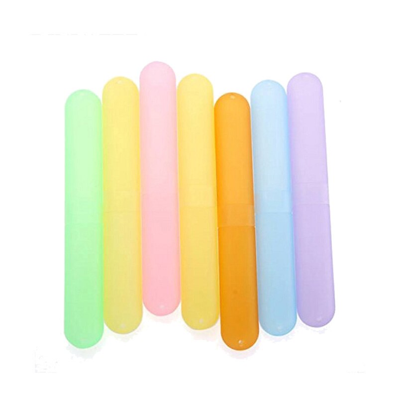 Matkatarvikkeet kannettavat hammasharjapidikkeet pölytiivis harjarasia suojaava kansi pitkä kotelo karkinvärinen