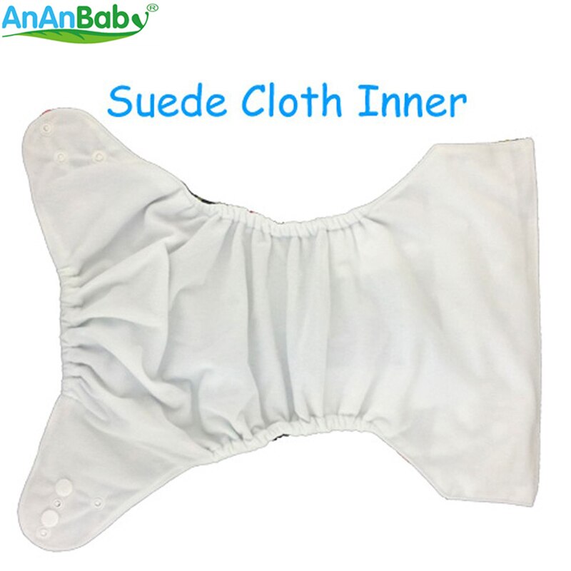 Cartoon Print Baby Diaper One Size Fits All Washable Reusable AnanBaby Cloth Diaper With Microfiber Insert 3-15kg