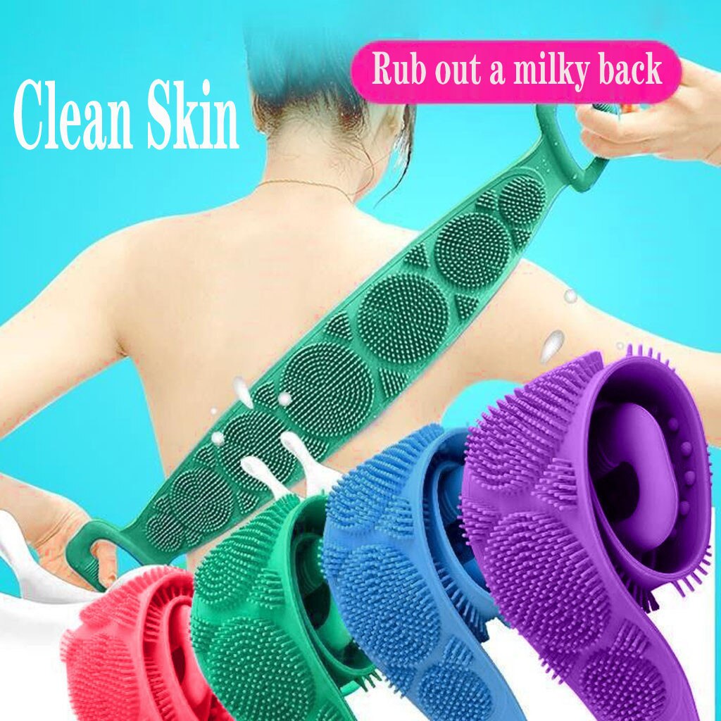 Magic Silicone Borstels Bad Handdoeken Wrijven Terug Modder Peeling Body Massage Douche Uitgebreide Scrubber Huid Schoon Borstels Badkamer