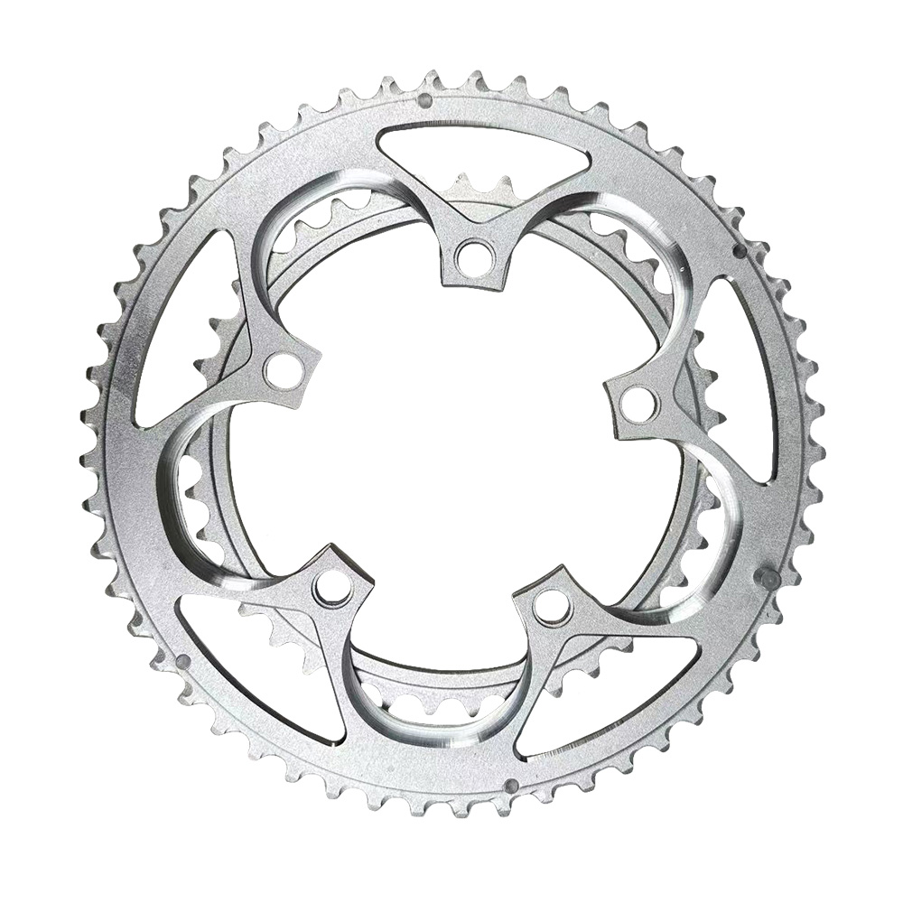110BCD 50T 34T Ster voor SRAM FSA Kettingblad Road Fiets Kettingwiel 110mm Kroon Dubbel Kettingblad 9/10/11/12 S Tandwiel Fietsonderdelen: WHITE