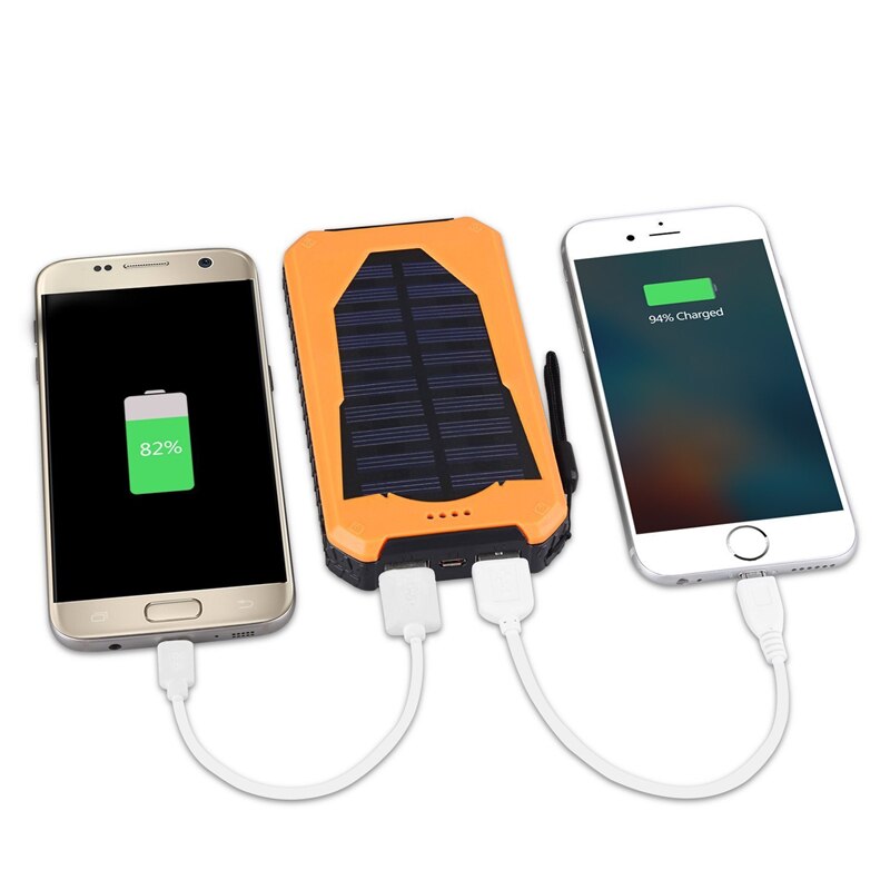 HK LiitoKala Lii-D003 Zonne-energie Bank 20000 mAh Dual USB Charger Aansteker Oplader voor Mobiele Telefoon Externe Batterij voor Telefoon