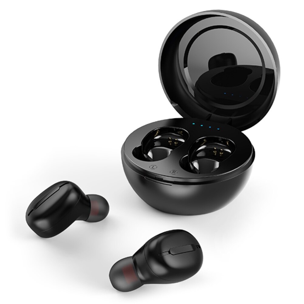 S8 mini trådløs bluetooth 5.0 vandtæt stereo sport øretelefoner til iphone: Sort