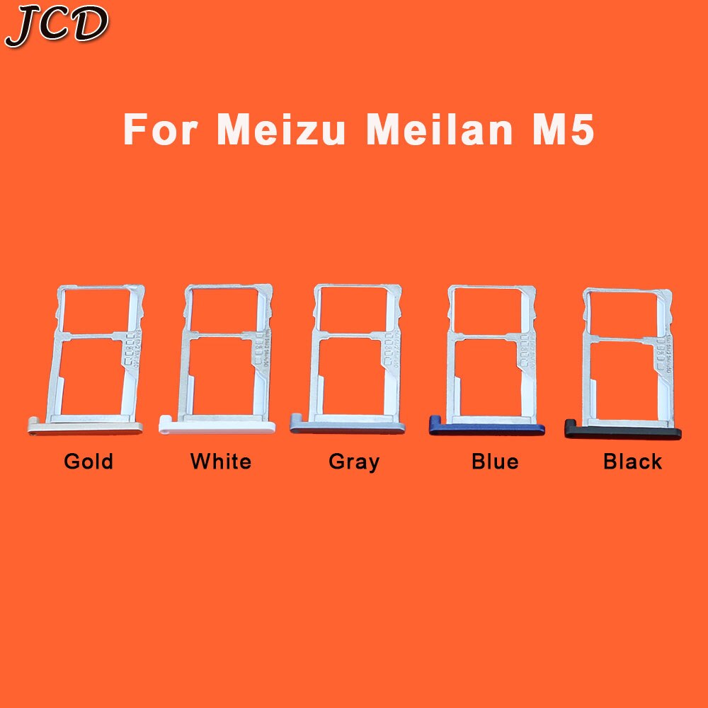 JCD SIM Card Slot Holder For meizu meilan M6 M5 Micro SD Card Slot Tray Socket Adapter Replacement Repair Spare Parts