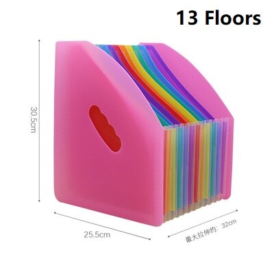 High Capacity A4 File Folder School Document Organiser Envelopes Desk Storage Student Paper Expanding Office Receipt: E