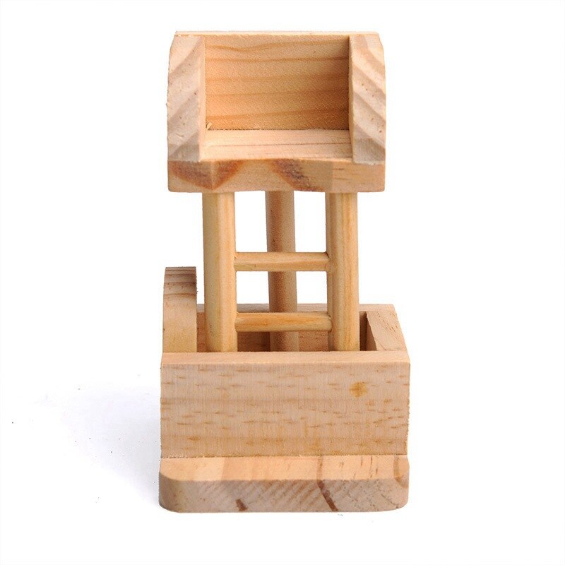 Speelgoed voor huisdieren, klein speelgoed voor huisdieren, hamsterobservatorium voor kleine huisdieren, houten speelgoed voor hamsters: Default Title