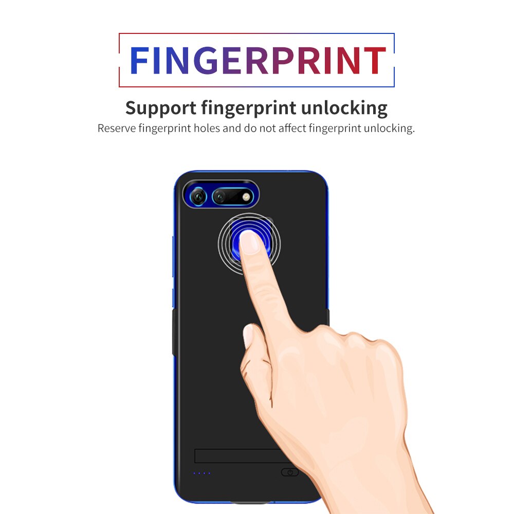 5800mAh External Battery Charging Cover For Huawei Honor V20 Battery Case Portable PowerBank Battery Charger Cases For Honor V20