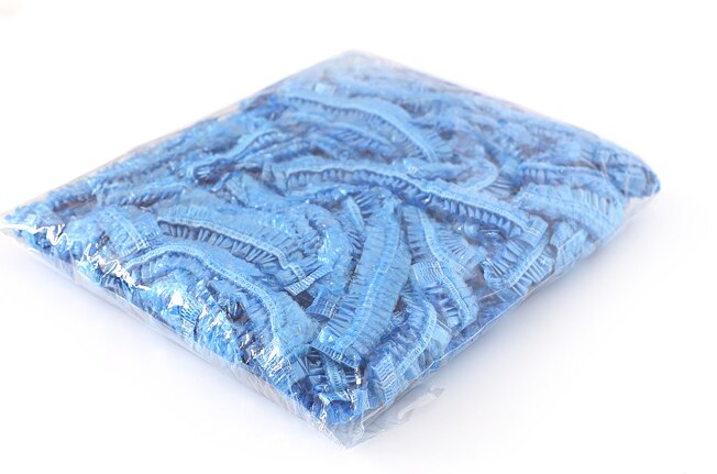 1000pcs/lot Disposable Shower Cap Plastic Waterproof Bath Caps Transparent Color Shower Cap Hair Salon One-Off Bathroom Products: 1000pc-1