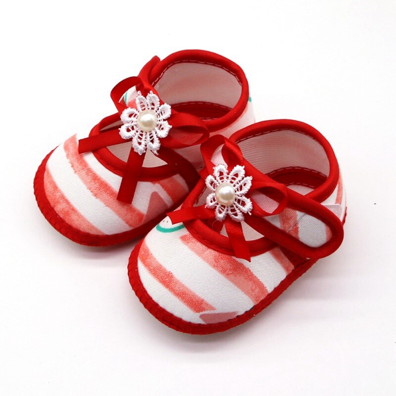 Toddler Soft Soled Baby Girl Sandals First Walkers Baby Breathable Cartoon Watermelon Pattern Anti-Slip Casual Sneakers