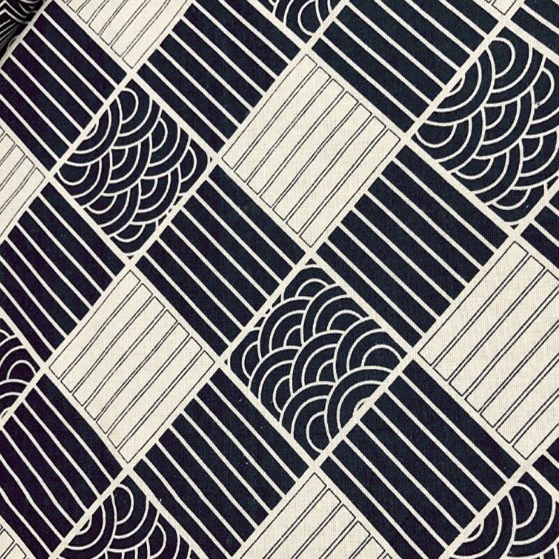 3 designs 6 stk 22 x 24cm japansk kimono mønster bundt af bomuld hørstof til gør-det-selv syning dekoration
