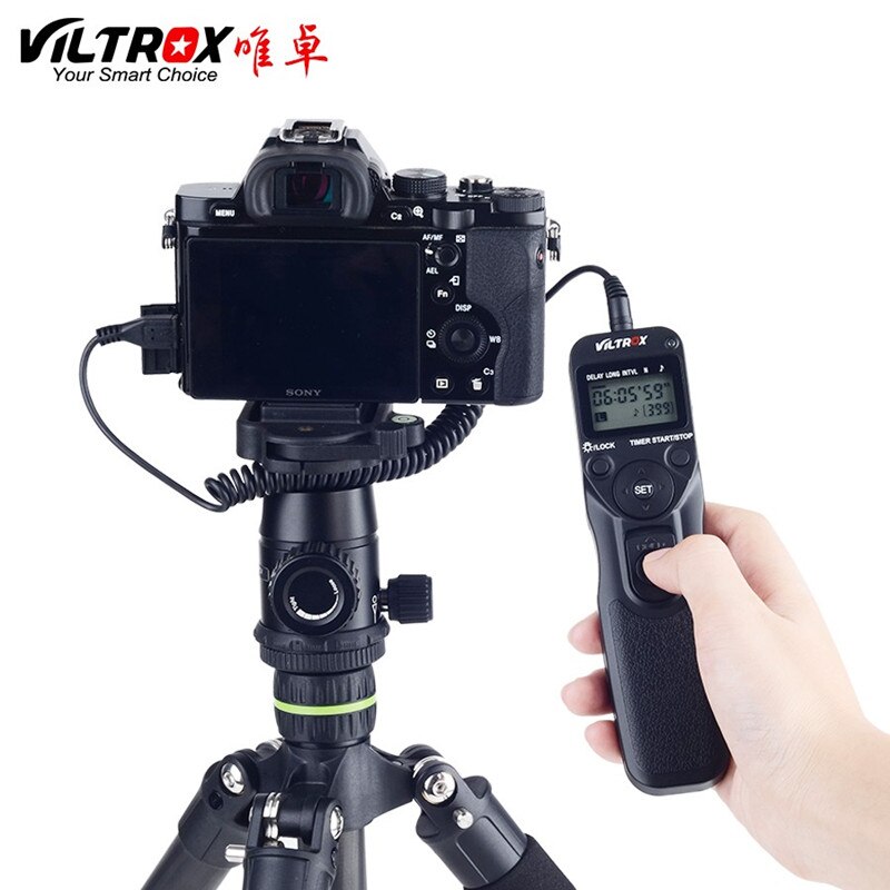 VILTROX Timer Fernbedienung Auslöser Zeitraffer Intervalltimer mit MC-S1 Kabel verwendet für SONY A99 A77 A580 A57 A590