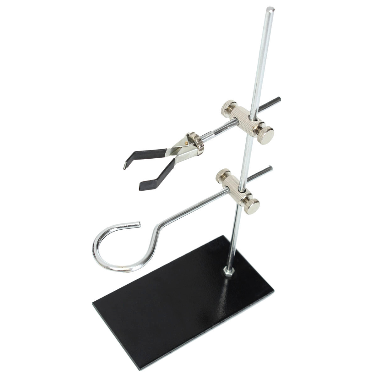 1PC Metal Mini Lab Bracket Laboratory Support Stand Alcohol Bottle School Rod Length 29cm Silver Black