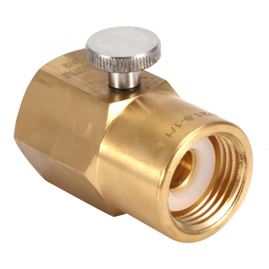 Brass Household Soda Bottle CO2 Connector Adapter for Filling Soda W21.8 to G1/2 fermenter: Default Title