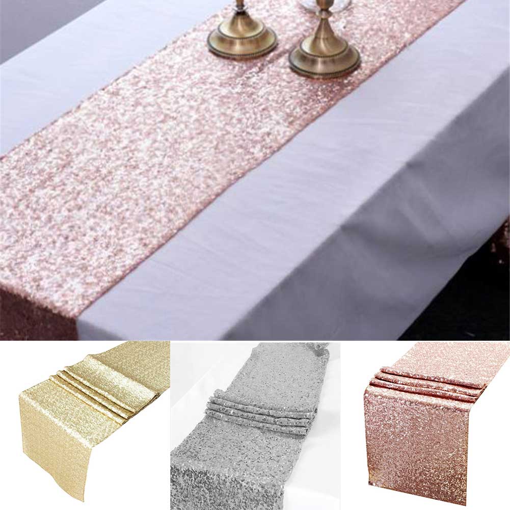 Glitter Pailletten Tafelkleed Stofdicht Rechthoekige Tafelkleed voor Thuis Bruiloft Decor LBShipping