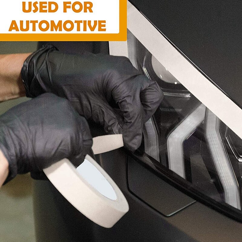 Masking Tape - 24mm x 50M - Painting Decorating Crafts Spraying Strong Adhesive Tape - 12 Rolls