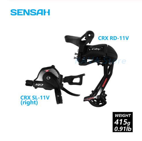 SENSAH-cambio de velocidades de bicicleta MTB RX10, 1x10 CRX, 1x11 XRX, 1x12, gatillo cambiador de velocidad, desviadores traseros 10/11/12s para M6000 M8000 M9100: CRX 11 a set