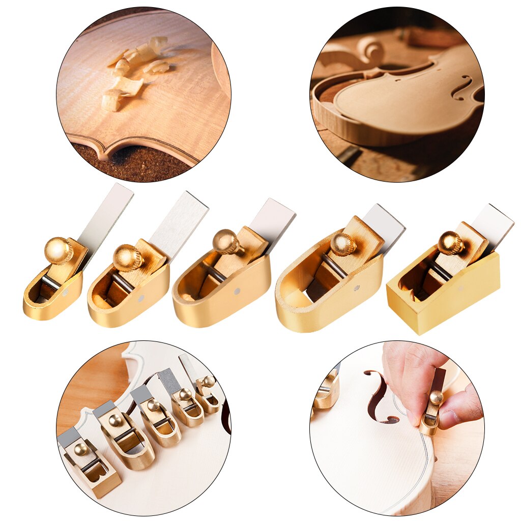 Coupe-plan de violon , 5 pièces, outil de travail du bois, coupe-plan, outil de Luthier en laiton pour violon et arrière supérieur de violon