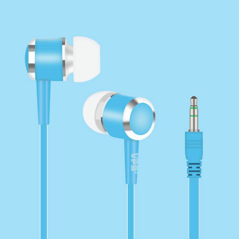 Bekabelde in-ear headset zonder microfoon geruisloze kleurrijke snoep oordopjes oortelefoon voor kinderen mooi en goedkoop