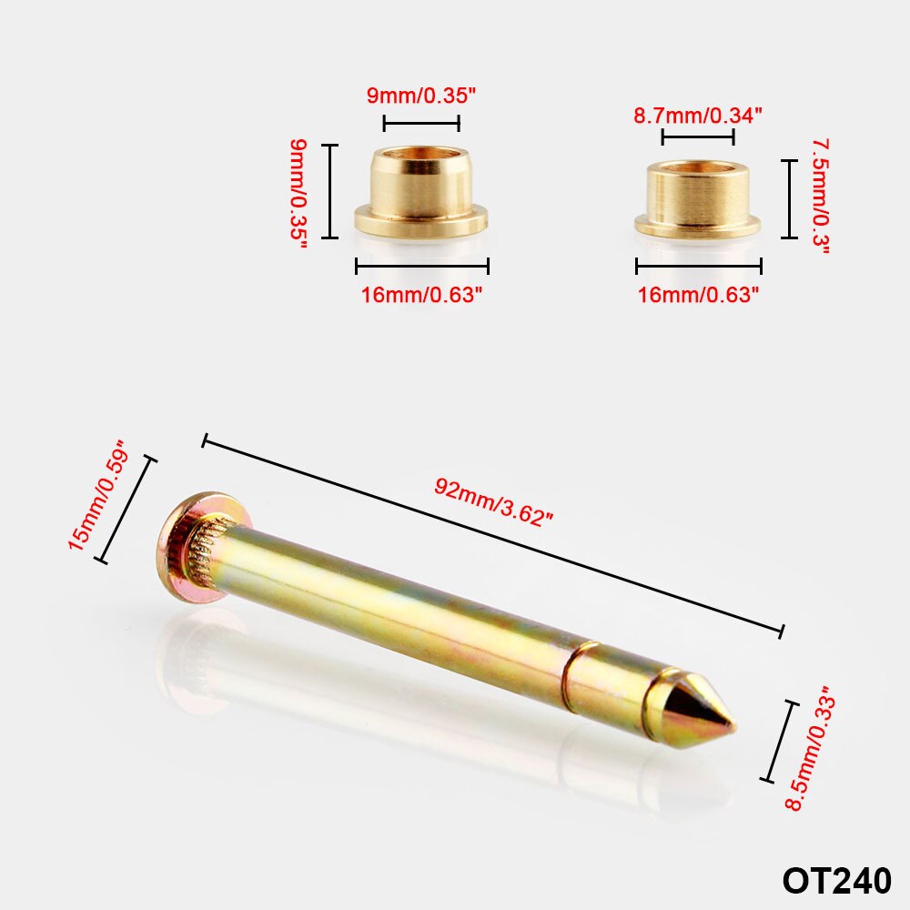 Door Hinge Bushing Repair Kit Front Door Truck SUV For Ford