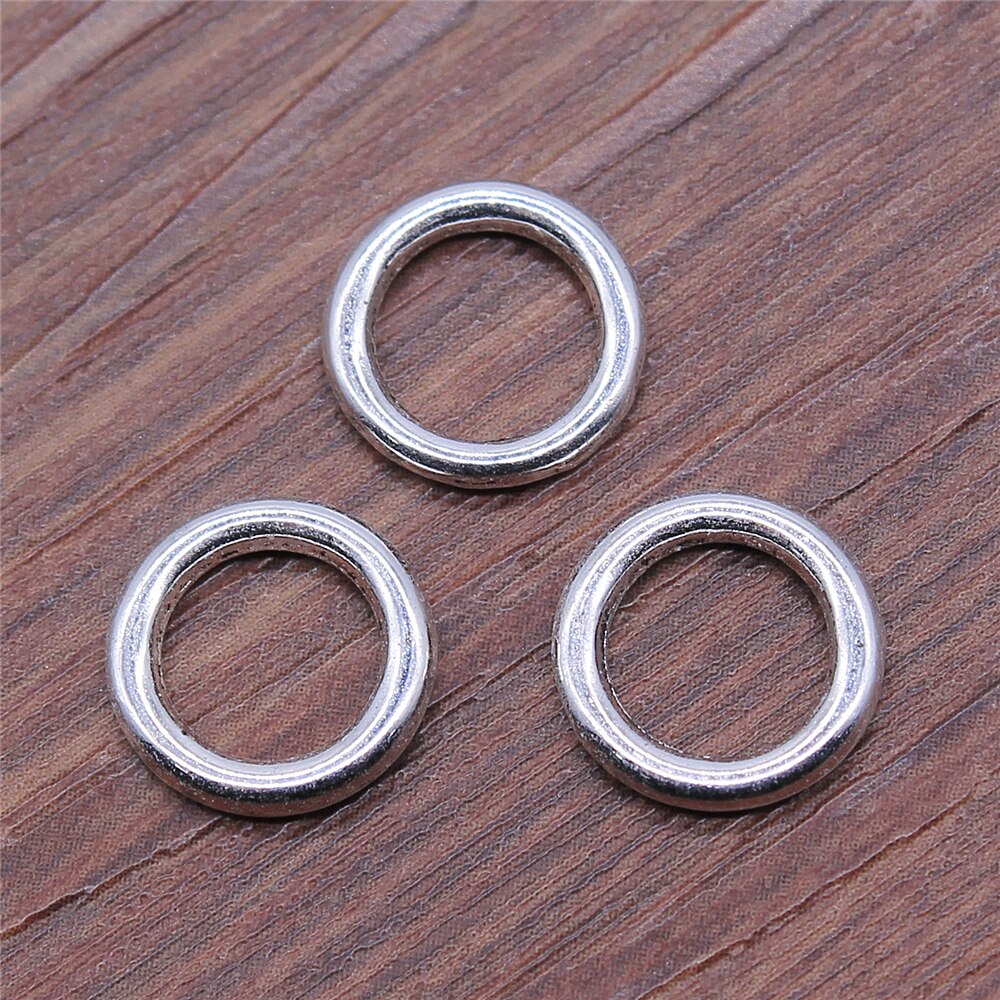 WYSIWYG 15 teile/los 12x12mm Schmuck, sterben Diy Handgemachten Handwerk Charme Antike Silber Farbe Kreis Anschluss Charme