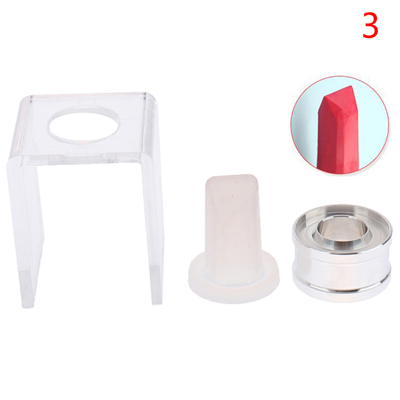 1/3pc/set Silicone Lipstick Mold Silicone Lipstick Mold Aluminum Ring Mould Holder DIY Silicone Lip Balm Mold Craftsl Stand Tube