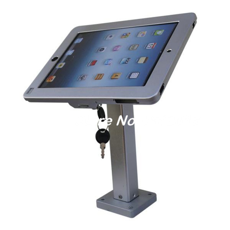 Fit for iPad POS Wall Mount Stand Desktop with Security Lock specialized frame housing Anti-Theft holder for ipad Air Pro 9.7