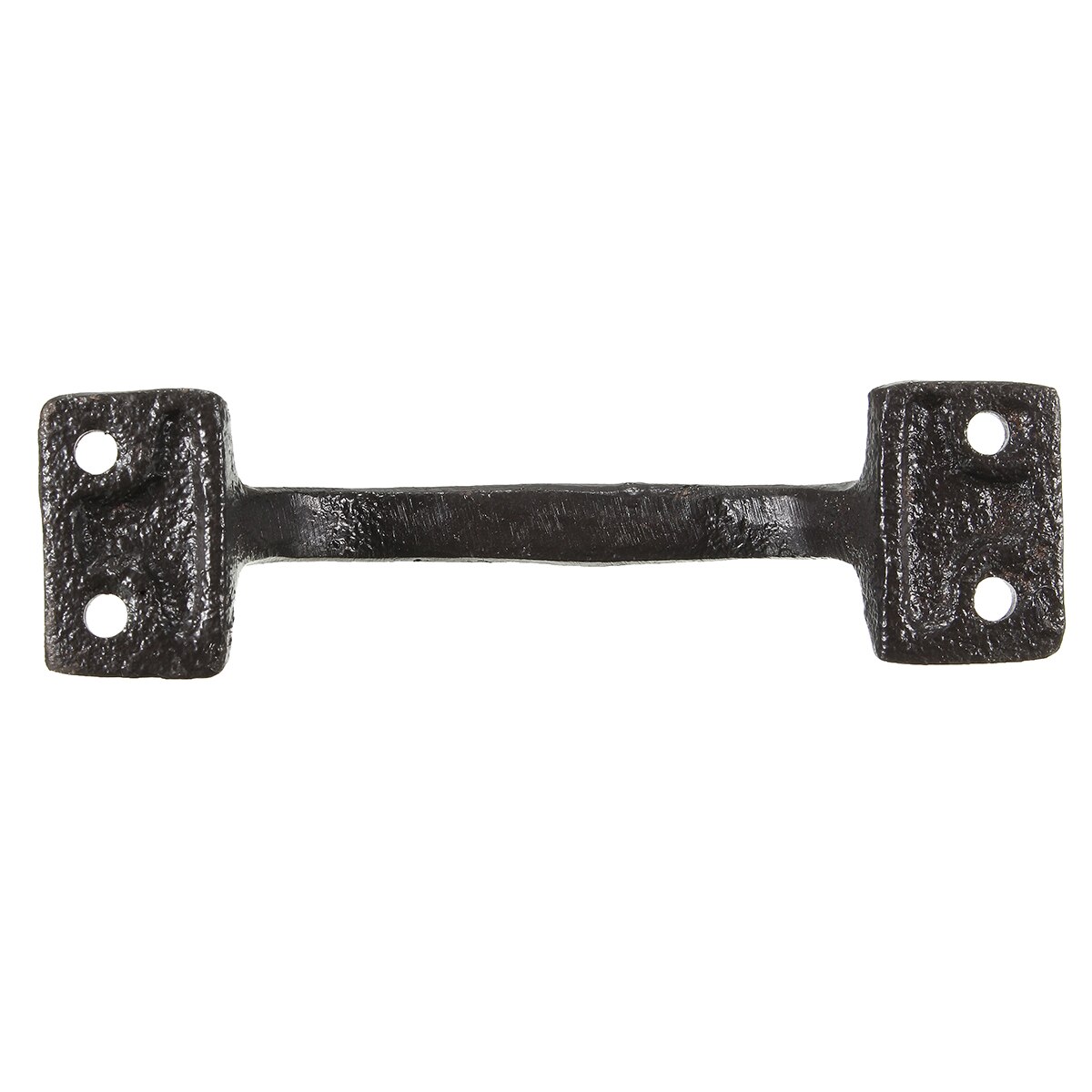 Cabinet Door Handle Antique Rustic Style Cast Iron Black Cabinet Door Handle Gate Pull With Screws for Home Door Hardware