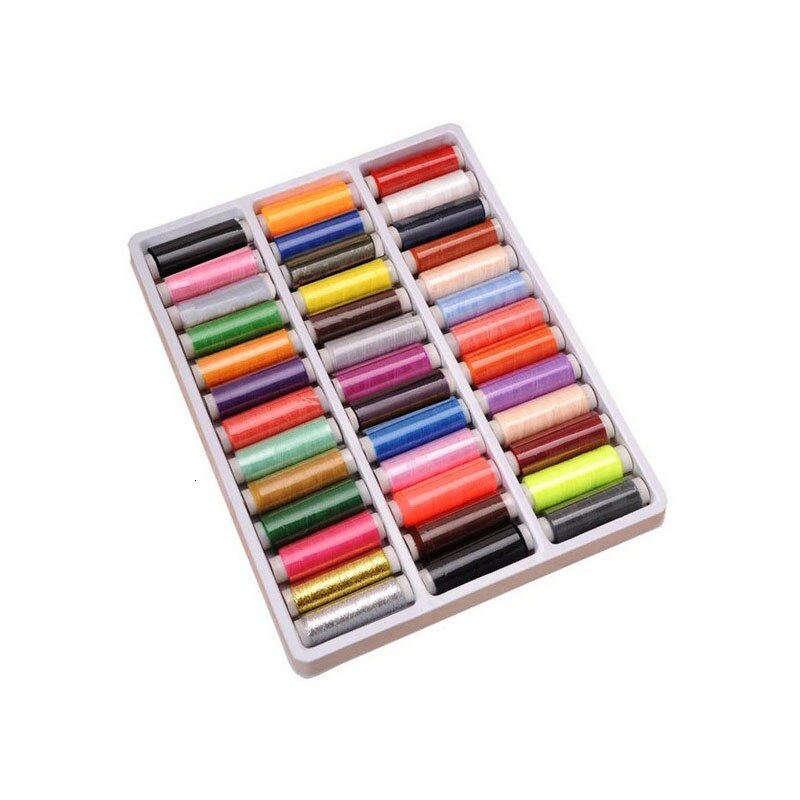 39 color handmade sewing thread, home embroidery sewing machine line box durable sturdy hand stitching