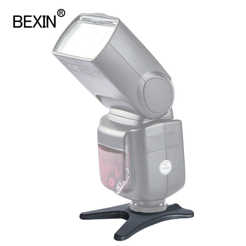 Bexin ユニバーサルフラッシュスタンド黒高品質フラッシュ靴拠点アダプタニコンキヤノン 580EX SB600 SB900 スピードライト