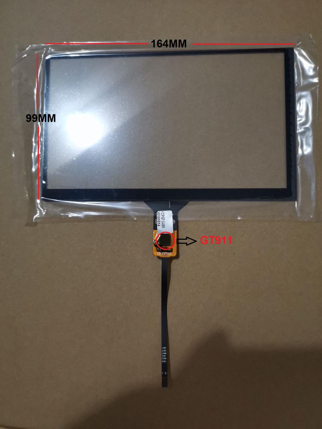7 inch capacitance touch screen 6 pins 164*99 MM IC:GT911 for car dvd GPS touch panel: Default Title