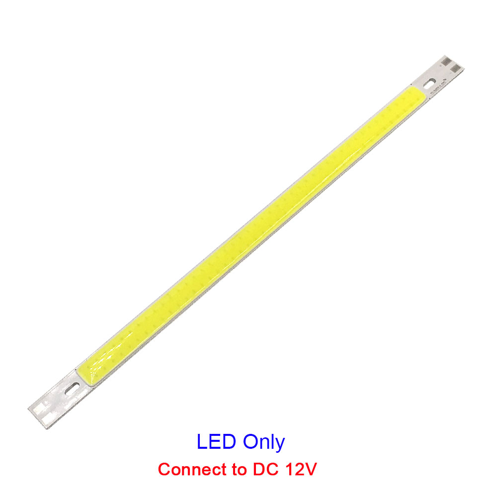 Fjernstyrt led-barlys, dimbar cob led-lampe, 200mm cob-stripe med dimmer, 12v 220v 10v led-belysning for diy-dekor, bilpærer