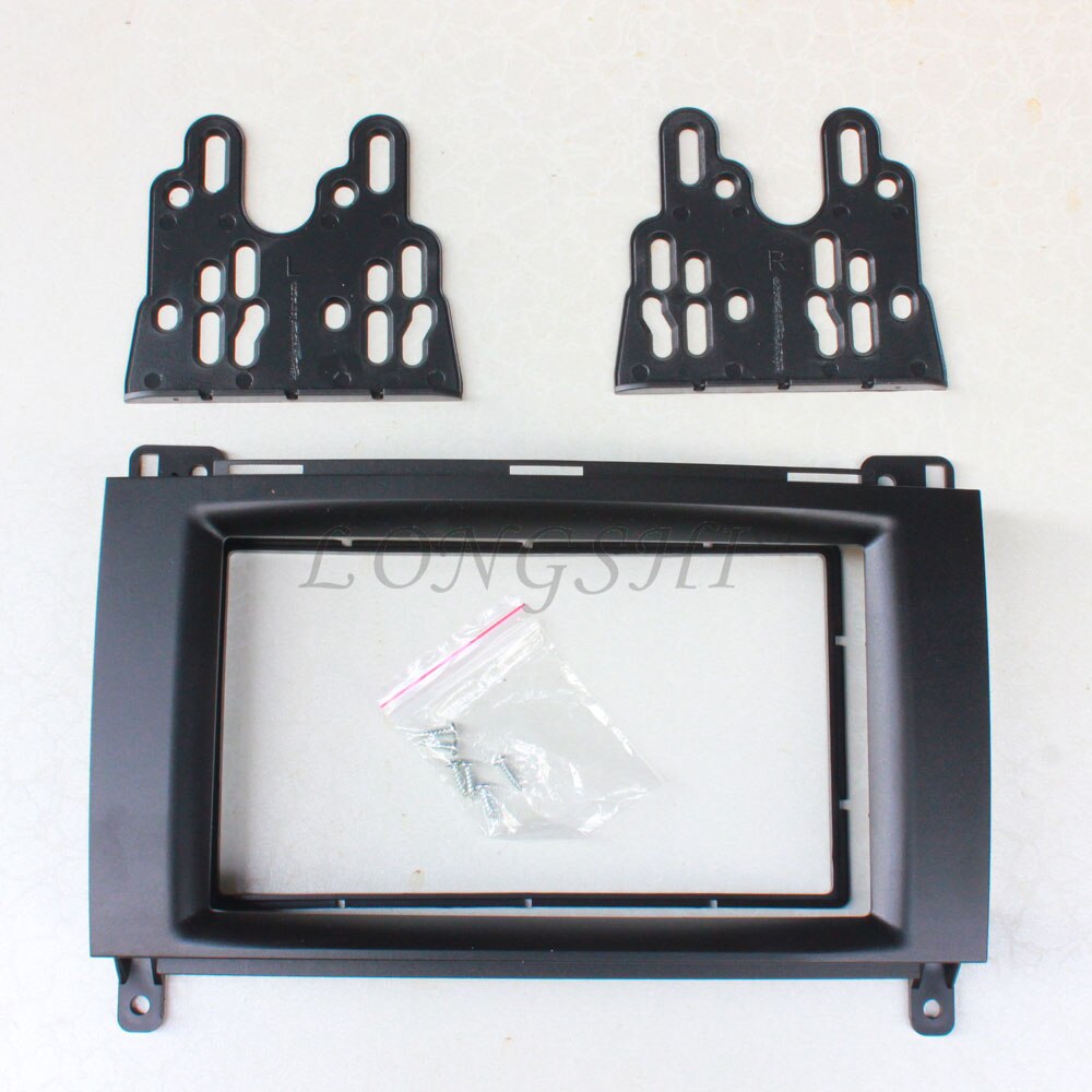 LONGSHI 2Din Autoradio Fascia DVD Panel Gezicht Plaat Dash Installatie Frame Kit Voor Mercedes BENZ B200 A-Klasse w169 B-Klasse W245: 173x98mm