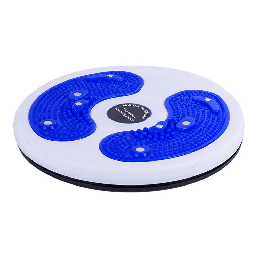 Multifunktionel slank talje maskine twist talje disk fitness magnetisk talje vride disk træning balance bord til hjemmet: Blå intet reb
