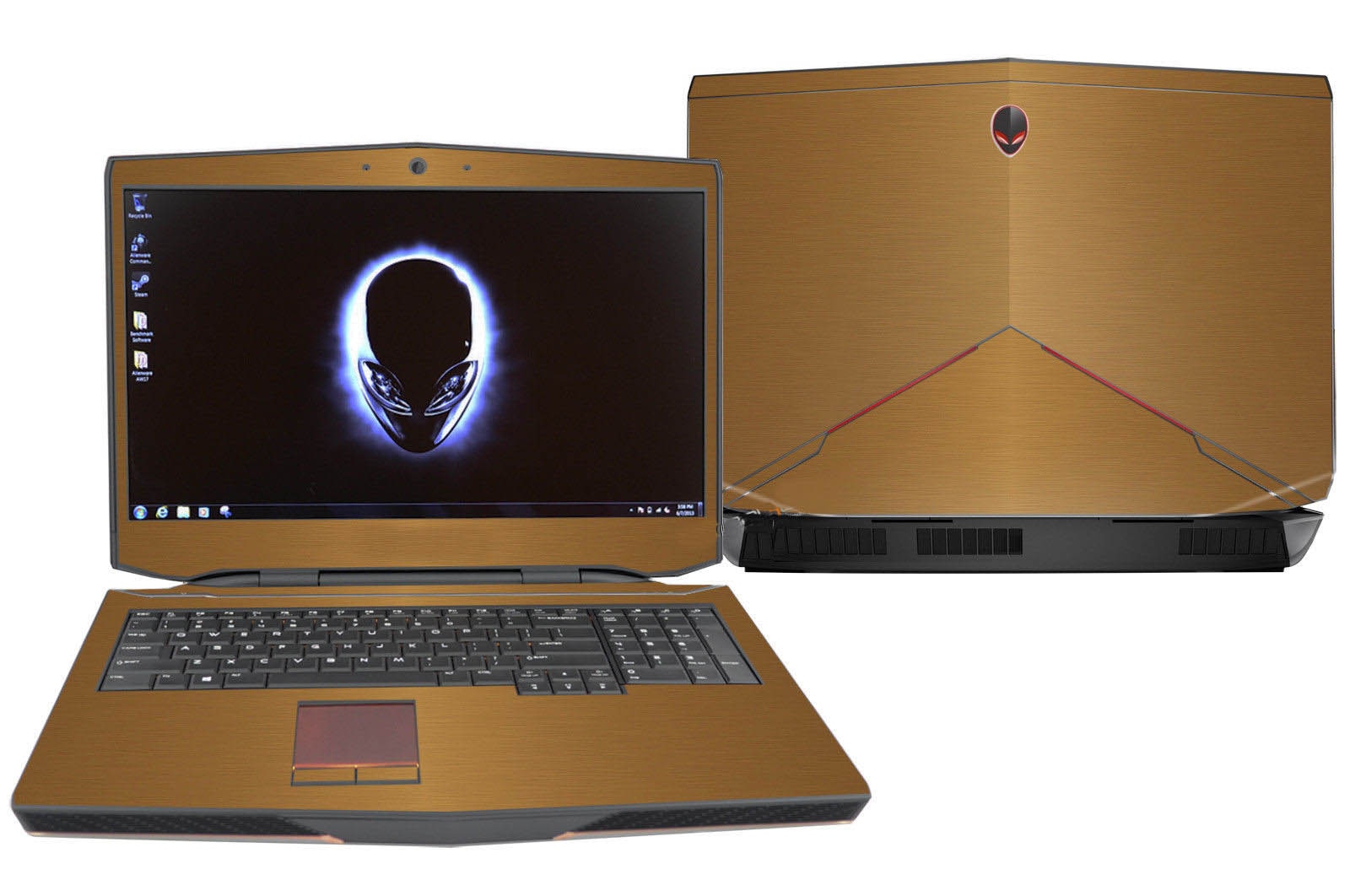 KH Laptop Brushed Glitter Sticker Skin Cover Protector for Alienware 17 R3 R2 ANW17 AW17R2 AW17R3 17.3-inch release