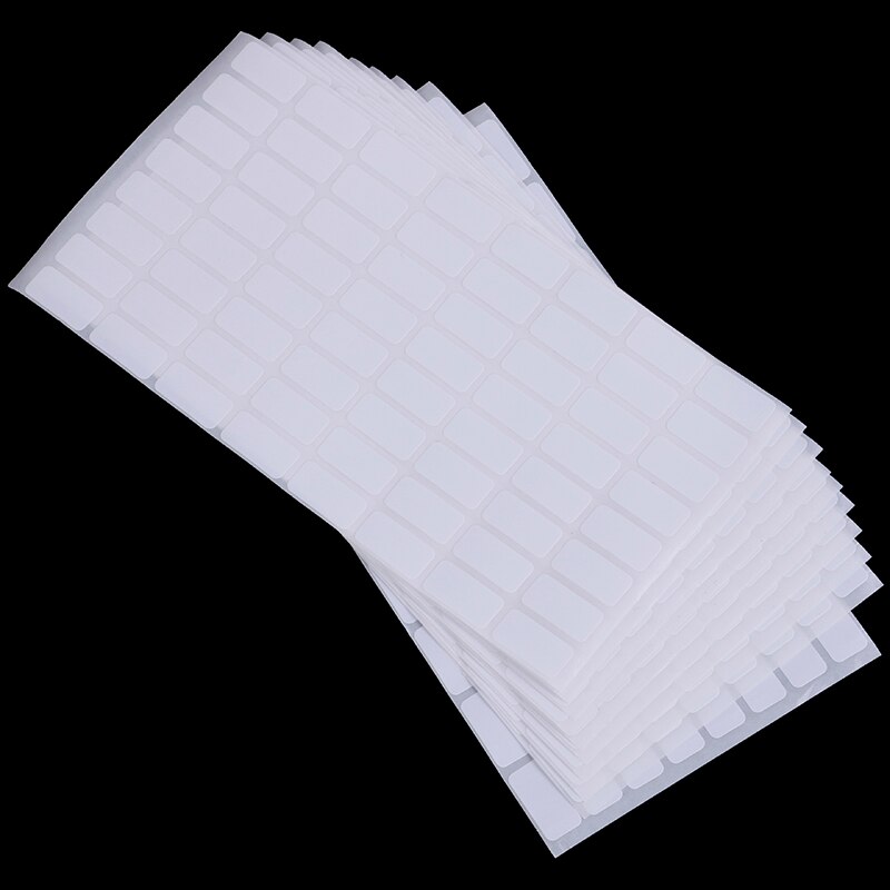 640 Stks/partij Lege Witte Sticker Labels Kleine Papier Zelfklevend Etiket Stickers Beschrijfbare Opmerking Sticker Tag Ambachten 10*20Mm