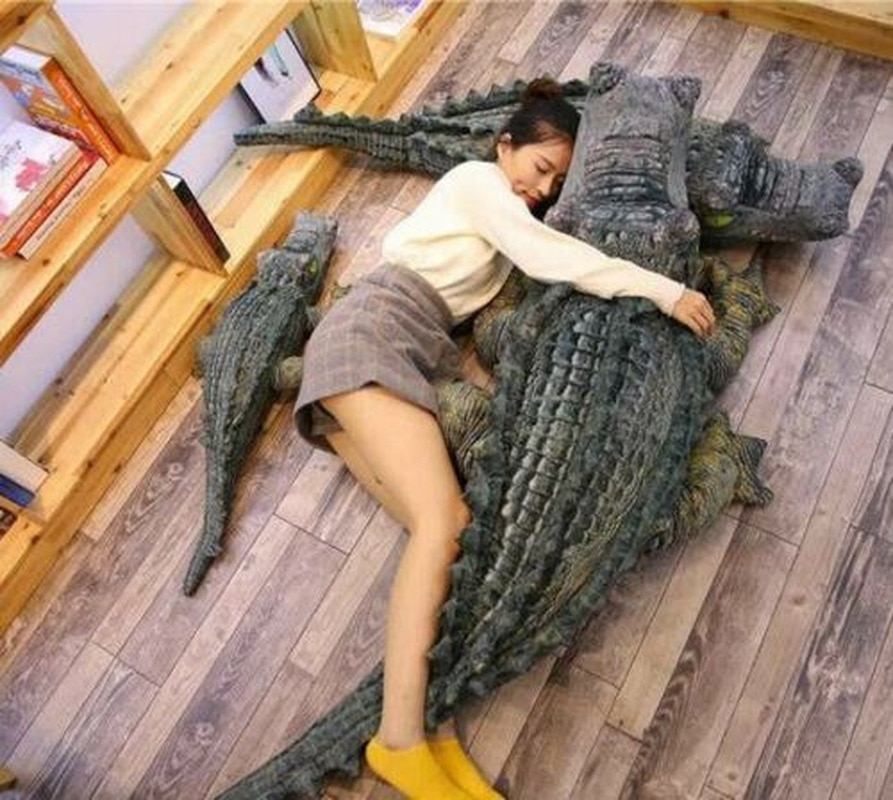Spoof Simulatie Grote Krokodil Pop Knuffel Gevulde Krokodil Speelgoed