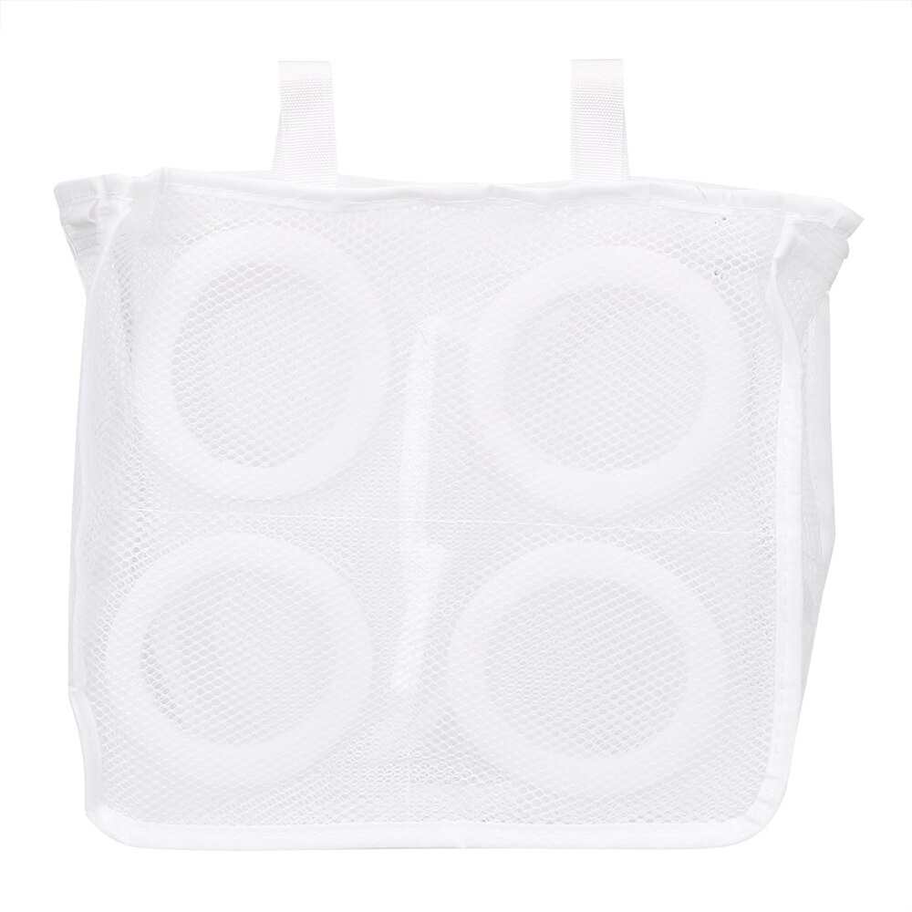 Niceyard beschermende organizer waszakken mesh waszak voor schoenen ondergoed bh schoenen luchten drooggereedschap luie schoenen waszak: Wit