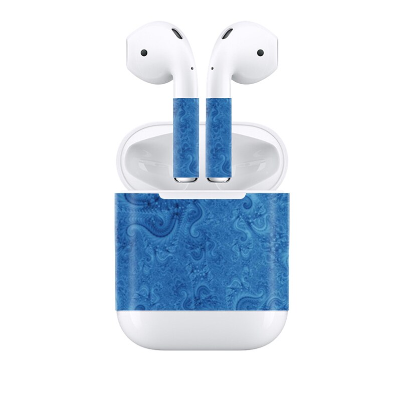 Blauwe Hemel Stickers voor AirPods Skin Siliconen Case voor AirPods Skin Decal Beschermende Cover Wraps: 0139