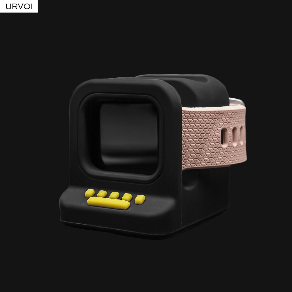 Urvoi Houder Voor Apple Watch Silicone Stand Watchos Keeper 2 In 1 Thuis Opladen Dock Voor Iwatch Klassieke Mac Voor airpods