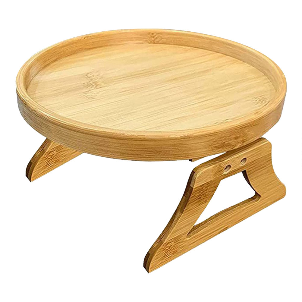 Sofa Arm Tray Table Couch Arm Table Multi-function Bamboo Tray Snacks Dessert Tray for Sofa