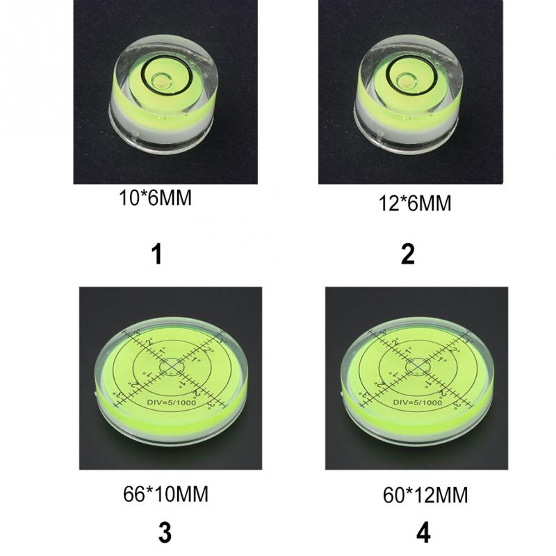 Bubble Degree Mark Surface Level Circular Measuring Instrument Kit Easy Read Bubble Crystal Transparent High Light Transmittance