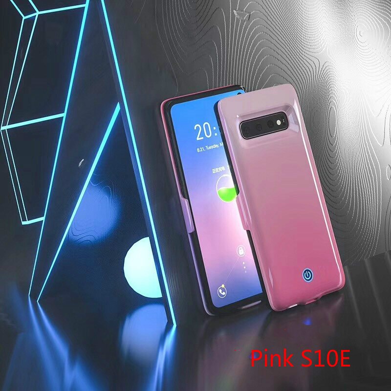 Extpower 7000 mAh Per Samsung Galaxy S10 S10E Caso del Caricatore di Batteria di Sostegno Portatile Esterno del Accumulatori e caricabatterie di riserva Per Samsung S10 Più: Pink S10E