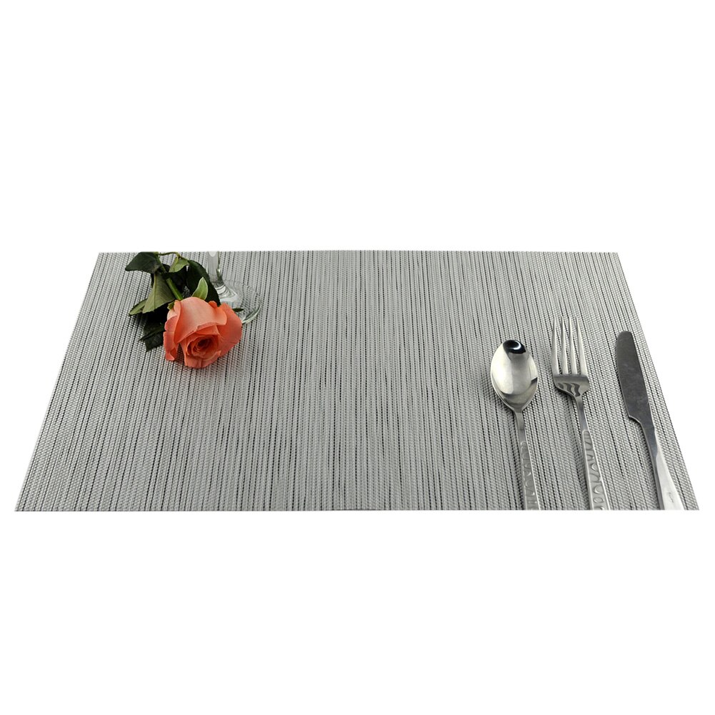 Tapete aislante para mesa de PVC lavable, salvamanteles antideslizante, Occidental: Grey