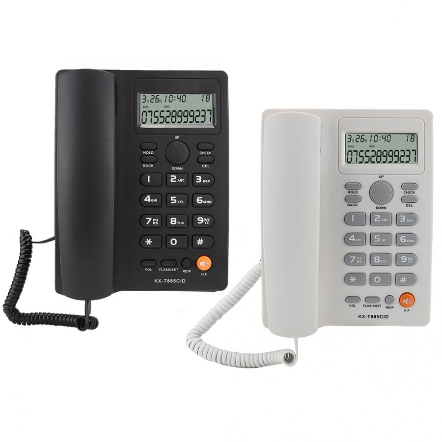 Caller Id Telefoon Handsfree Bellen Vaste Telefoon Helder Geluid Ruisonderdrukking Telefoon Voor Home Office Hotel Engels