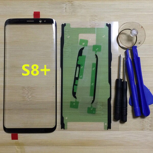 For Samsung Galaxy S8 G950 G950F Original Phone Front Outer Glass Panel For Samsung S8 Plus G955 G955F Touch Screen Replacement: s8 plus with tools