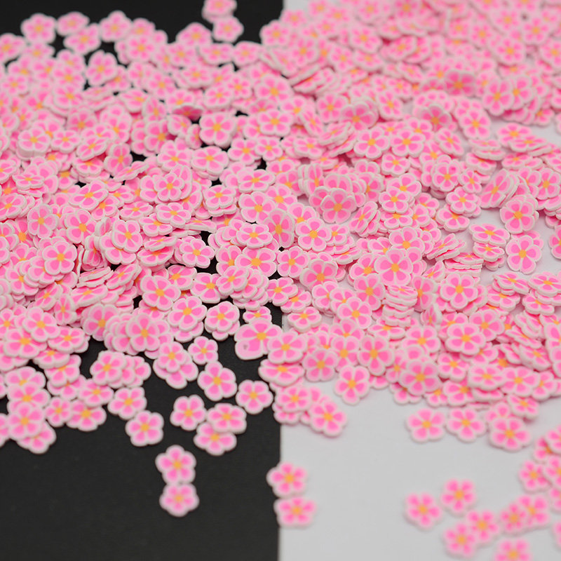 Nice Cute Nail Art Polymer Clay Flowers slice DIY Cute Decor Decals , Clay Scrapbook Decoration: 16