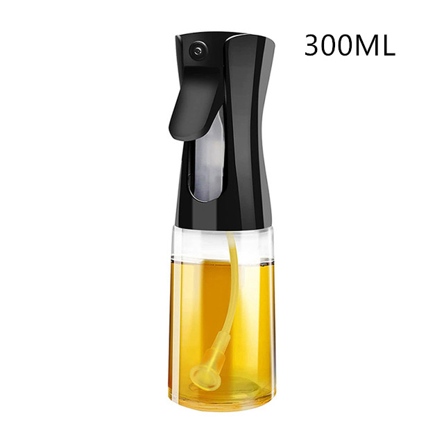 200 ml 300 ml Olie Spray Fles Keuken BBQ Koken Olijfolie Dispenser Camping Bakken Lege Azijn Sojasaus Spuit containers: Licht Geel