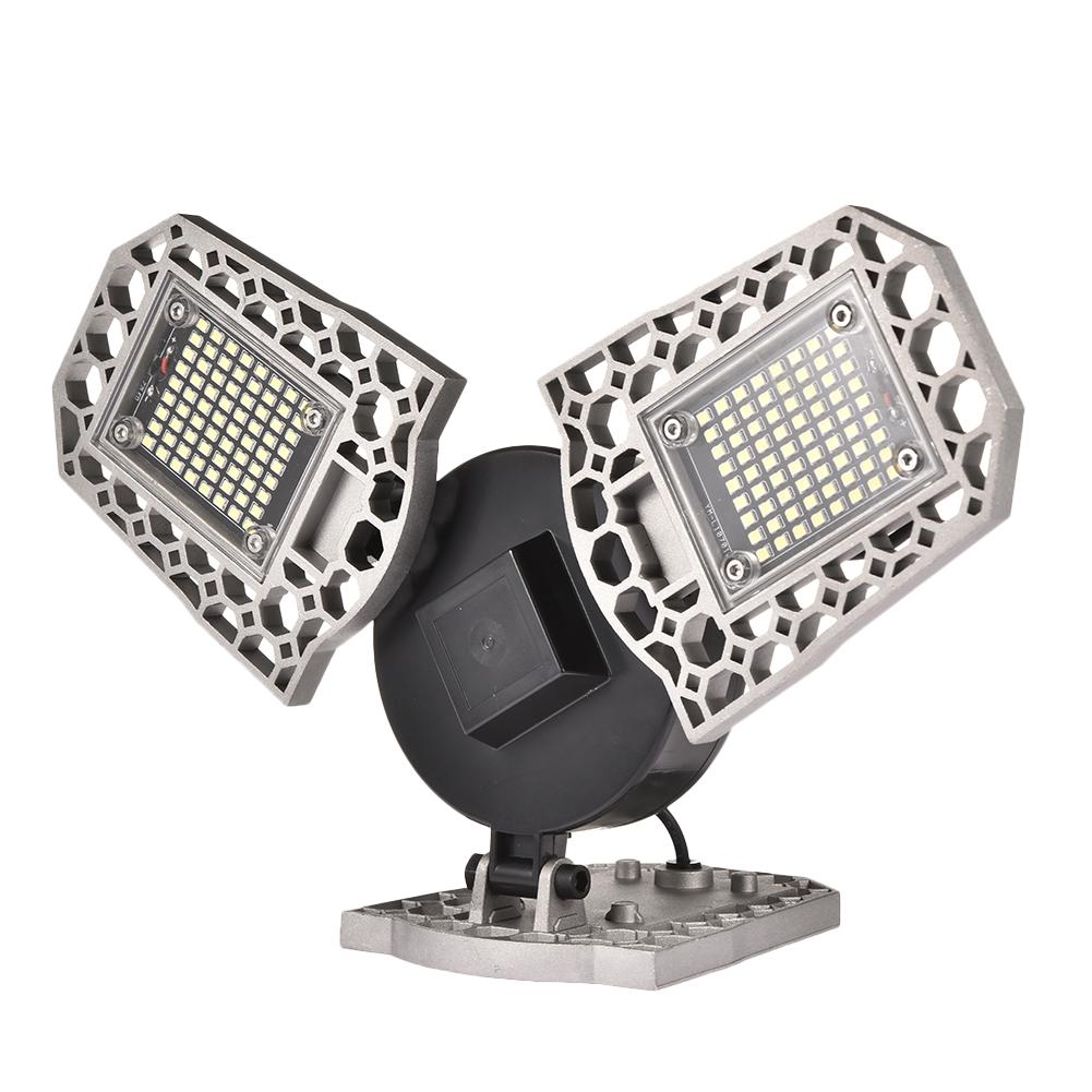 Super Bright Aluminum LED Garage Lights E27 60W 80W 100W IP65 Deformable LED Garage Ceiling Light for Parking Workshop Warehouse