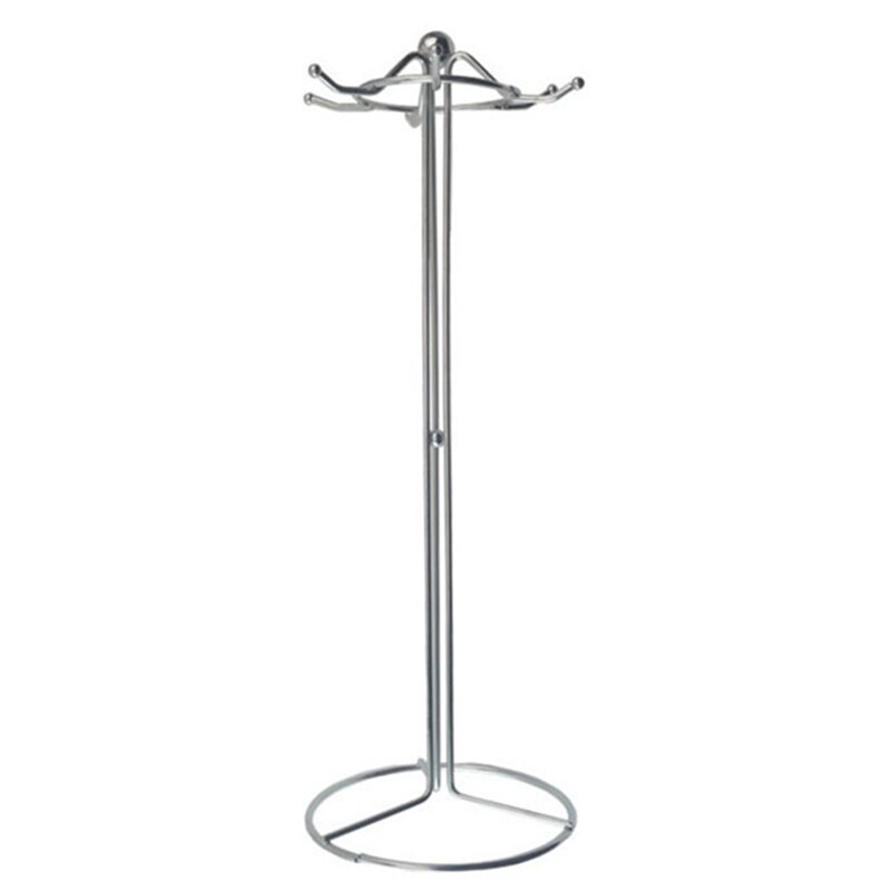 Roestvrijstalen keukenrek, multifunctioneel rek met 6 haken, rond kralenrek, lepelrek - rond rek keukenbenodigdheden