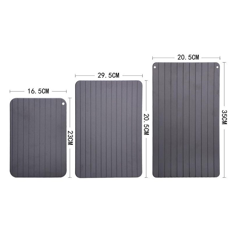 Aluminium Fast Defrosting Tray Frozen Meat Thawing Fresh Healthy Rapid Defrost Plate Food Gadgets Kitchen Tools